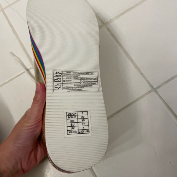 Forever 21 Rainbow platform sneakers - Picture 4 of 5